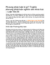 Phương pháp luận là gì và ý nghĩa của phương pháp luận