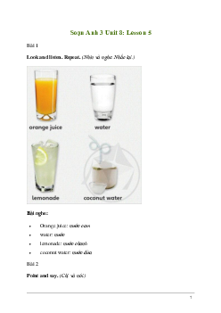 Tiếng Anh lớp 3 Unit 8: Lesson 5 trang 134 Explore Our World