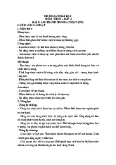 Kế hoạch bài dạy Bài 5: Âm thanh trong cuộc sống môn Khoa học lớp 4