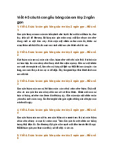 Viết 4-5 câu tả con gấu bông của em lớp 2 ngắn gọn