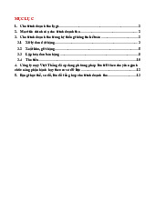 CHU TRÌNH DOANH THU CỦA CÔNG TY MAY VIỆT THẮNG - TỔNG QUAN KHÁI NIỆM