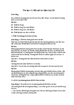 Giải bài 28: Thiết kế chương trình theo mô đun | Tin học 11 Kết nối tri thức