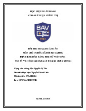 Bài thu hoạch: Vai trò phụ nữ trong gia đình Việt môn Chủ nghĩa xã hội khoa học | Học viện Ngân hàng