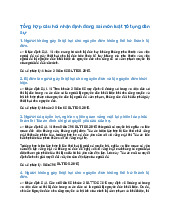 Tổng hợp câu hỏi nhận định đúng sai môn Luật Tố tụng Dân sự (BLTTDS 2015)