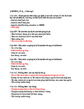 Đề và đáp án câu hỏi trắc nghiệm pháp luật đại cương từ câu 158-286 | Đại học Điện lực