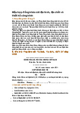 Mẫu hợp đồng khảo sát địa hình, địa chất và thiết kế công trình