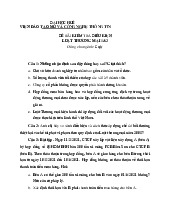 Đề bài Kiểm Tra Điều Kiện - Luật Thương Mại 1&2 Môn Công nghệ thông tin | Trường Đại học Huế