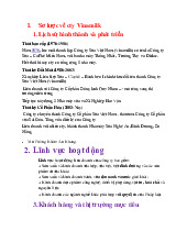 Sơ lược về cty Vinamilk I Tự luận môn lịch sử hình thành và phát triển