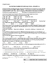 Bài tập trắc nghiệm ôn tập hóa hữu cơ | Đại học Y khoa Phạm Ngọc Thạch