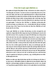 Viết văn bản nghị luận Phân tích tác phẩm Một bữa no Ngữ văn lớp 10