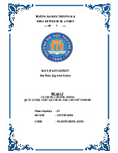 Xây dựng chương trình Quản Lý Học Viên trung tâm anh ngữ Oxford | Bài Tập Lớn Cuối Kỳ Lập trình Python