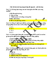 Câu hỏi tin học ứng dụng trong tài nguyên - môi trường môn Tin học đại cương   | Học viện Nông nghiệp Việt Nam