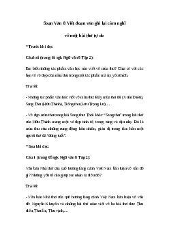 Soạn bài Nhà thơ của quê hương làng cảnh Việt Nam | Ngữ văn 8 sách Kết nối tri thức