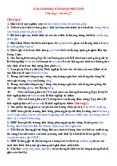 Tóm tắt Chương 1 đến Chương 7 Môn Kinh tế vĩ mô | Đại học Hùng Vương