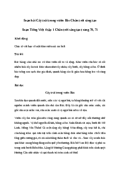 Soạn bài Đọc: Cây trái trong vườn Bác - Tiếng Việt 4 Chân trời sáng tạo