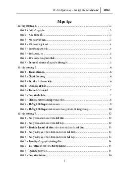 Bài tập Cấu trúc dữ liệu và thuật toán