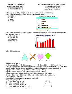 Đề thi giữa kì 2 Toán 6 năm 2023 – 2024 trường THCS Cự Khối – Hà Nội