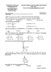 Đề thi thử tốt nghiệp THPT năm 2025 môn Toán sở GD&ĐT Cần Thơ