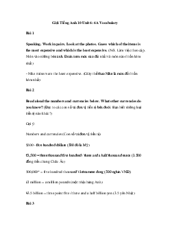 Giải Tiếng Anh 10 Unit 6: 6A Vocabulary | Friends Global