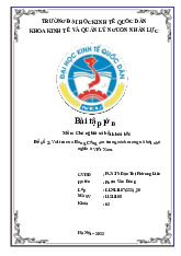 Vai trò của Đảng Cộng sản trong cách mạng xã hội chủ nghĩa ở Việt Nam | Bài tập lớn môn Chủ nghĩa xã hội Neu