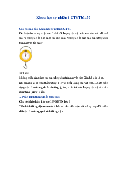 Giải Khoa học tự nhiên 6 Bài 39: Biến dạng của lò xo. Phép đo lực | Chân trời sáng tạo