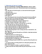 Đề thi giữa kì 1 Lịch sử 12 Cánh diều