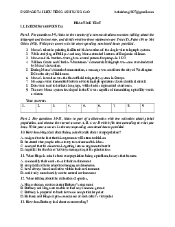 Nec mock test - fanpage tài liệu tiếng anh nâng cao
