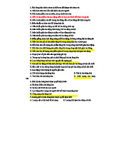 TRẮC NGHIỆM CHƯƠNG 2 - KINH TẾ CHÍNH TRỊ (KTCT)