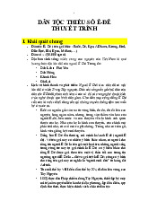 Khám Phá Văn Hóa và Đặc Trưng Sinh Hoạt Của Dân tộc Ê Đê | Môn Dân tộc học đại cương - Đại học Văn hóa Hà Nội
