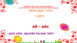 Giáo án điện tử Tiếng việt 1 bài 2 Chân trời sáng tạo : ă ăc