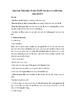 Soạn bài Thảo luận về một vấn đề văn học có ý kiến khác nhau KNTT