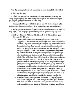 Vận dụng nguyên lý về mối quan hệ phổ biến trong lĩnh vực xã hội học phần Triết học Mac-Lênin