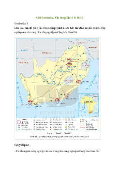 Giải Địa lí 11 Bài 31: Kinh tế Cộng hòa Nam Phi | Kết nối tri thức