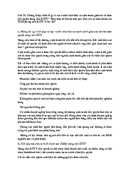 Câu hỏi bài tập học phần Kinh tế chính trị | Đại Học Hà Nội