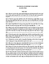 Ngân hàng câu hỏi thi vấn đáp môn Luật đất đai | Đại học Nội Vụ Hà Nội