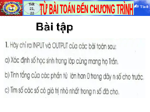 Giáo án điện tử Tin học 8 Bài 5 Kết nối tri thức: Từ bài toán đến chương trình (Tiếp theo)