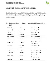 49 chủ đề trong 600 từ vựng TOEIC môn Tiếng Anh đại cương | Đại học Kinh tế Thành phố Hồ Chí Minh