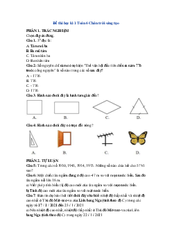 Đề thi học kì 1 Toán 6 Chân trời sáng tạo năm 2023 - 2024 số 3