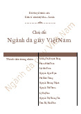 Bài thuyết trình: Ngành da giày Việt Nam và triển vọng 2023 môn Kinh tế chính trị | Học viện Ngân hàng
