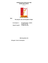Đề tài:Thực trạng về an toàn vệ sinh thực phẩm trên thế giới Môn: Cơ sở điện sinh học | Thực tập cơ bản | Trường Đại học Bách Khoa Hà Nội