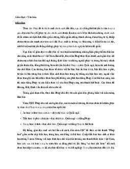 Văn hóa giáo dục về chính sách cai trị của thực dân Pháp