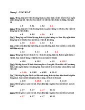 Bài Tập Xác Suất Thống Kê - Buổi 1 - Fuivkv. Môn Xác suất thống kê | Đại học Công nghệ Thành phố Hồ Chí Minh.