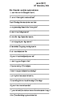 MINI TEST môn Tiếng Anh lớp 6 - Đề thi giúp các bạn học sinh lớp 6 củng cố kiến thức