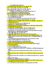 Câu hỏi trắc nghiệm ôn tập môn Dữ liệu phân tán  | Trường đại học kinh doanh và công nghệ Hà Nội
