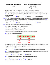 Đề thi thử tốt nghiệp THPT 2025 môn Vật lí bám sát đề minh họa - Đề 26