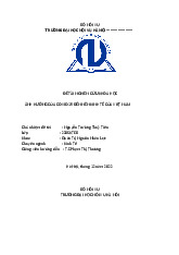 Nghiên cứu khoa học Ảnh Hưởng Của Covid 19 Đến Nền Kinh Tế Của Việt Nam