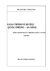 GIÁO TRÌNH GIÁO DỤC   QUỐC PHÒNG - AN NINH DÙNG CHO SINH VIÊN CÁC TRƯỜNG ĐẠI HỌC, CAO ĐẲNG TẬP 2