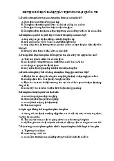 ĐỀ THI CUỐI KỲ ĐÀM PHÁN THƯƠNG MẠI QUỐC TẾ môn Phương pháp nghiên cứu khoa học - Trường Đại học Thủ Dầu Một.