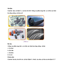 Công nghệ 11 Kết nối tri thức Bài 3: Tổng quan về vật liệu cơ khí