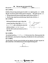 Đề thi môn Vật Lí 10